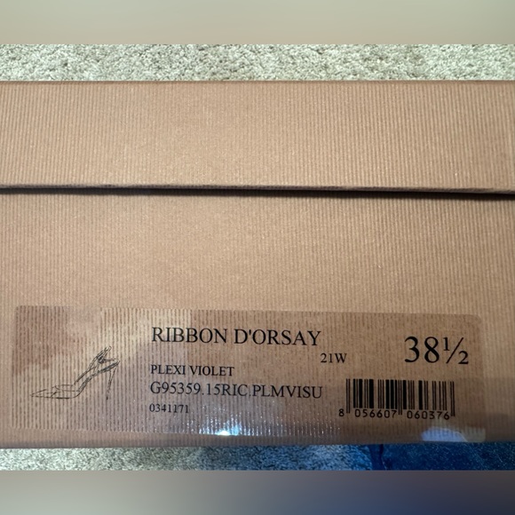 Ss24 and wedding season Gianvito Rossi Ribbon D’Orsay 105mm Plexi Slingback Pump - Picture 9 of 11